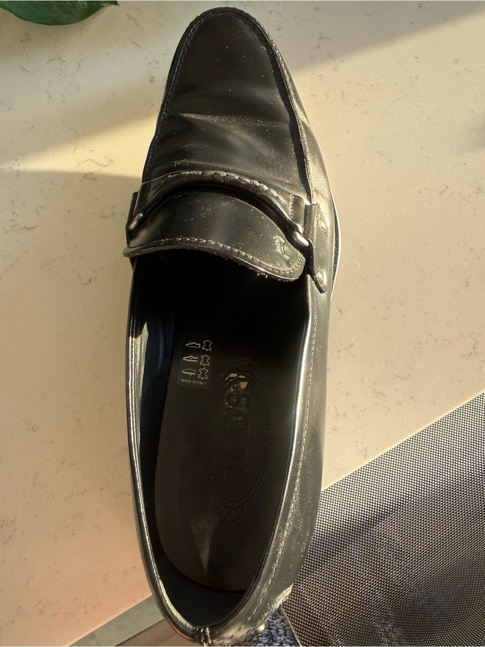 Tod's Black Leather Penny Loafer
